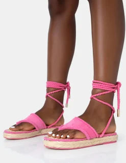 Best Sale Laguna Beach Towelling Flip Flop Raffia Sandals Flats