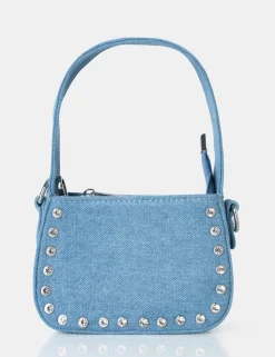 Shop Lee Denim Studded Mini Bag Evening Bags | Mini Bags
