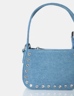 Shop Lee Denim Studded Mini Bag Evening Bags | Mini Bags