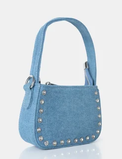 Shop Lee Denim Studded Mini Bag Evening Bags | Mini Bags