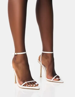 Cheap Legacy Barely There Pointed Toe Gold Stiletto Heels Back In Stock | Barely There Heels