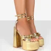 Flash Sale Leo Edition Metallic Platform High Heels Back In Stock | 6" Heels