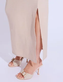 Outlet Linen Look Maxi Skirt Co-ord Co-ords | Skirts