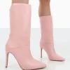 Sale Lisel PU Pointed Toe Stiletto Heeled Ankle Boots High Heels | Heeled Boots