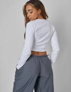 Store Long Sleeve Ribbed Top Sculpt & Leisure | Kaiia The Label