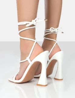 Cheap Lori Strappy Lace Up Square Toe Heels Back In Stock | 4" Heels