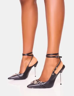 Best Luxe Love Hardware Lace Up Silver Stiletto Court Heel Court Heels | Lace Up Heels