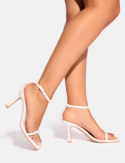 Sale Lynx Minimal Caged Barely There Heels Barely There Heels | Mid Heels