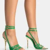 Store Majesty Patent Buckles Wrap Around Pointed Gold Stiletto Heel High Heels