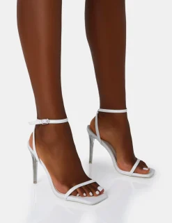 Shop Mary Patent Barely There Perspex Stiletto Heels Barely There Heels | Perspex Heels