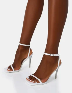 Shop Mary Patent Barely There Perspex Stiletto Heels Barely There Heels | Perspex Heels