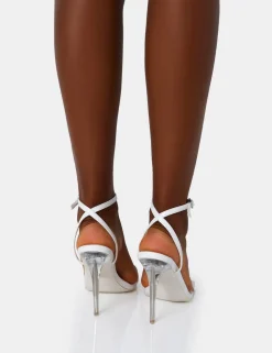 Shop Mary Patent Barely There Perspex Stiletto Heels Barely There Heels | Perspex Heels