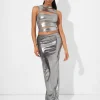 Cheap Maxi Skirt Co Ord in Metallic Co-ords | Skirts