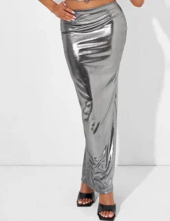 Cheap Maxi Skirt Co Ord in Metallic Co-ords | Skirts
