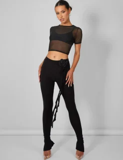 Flash Sale Mesh Fitted T-Shirt Sculpt & Leisure | Kaiia The Label