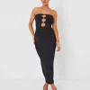 Sale Mesh Lace Bandeau Midaxi Dress Sculpt & Leisure | Kaiia The Label