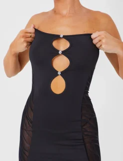 Sale Mesh Lace Bandeau Midaxi Dress Sculpt & Leisure | Kaiia The Label