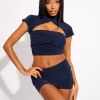 Discount Mesh Sleeve Detail Top Co Ord Co-ords | Tops