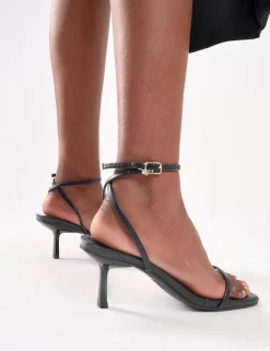 Best Sale Natalya Barely There Mid Heels Barely There Heels | Square Toe Heels