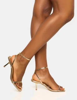Flash Sale Natalya Barely There Square Toe Stiletto Mid Heels Back In Stock | Barely There Heels