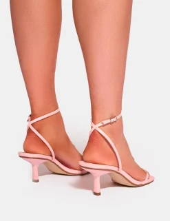 Discount Natalya Barely There Mid Heels Barely There Heels | Pink Heels