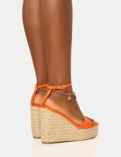Cheap Naya Seashells Anklet Jute Espadrilles Wedge Wedges | Platform Heels
