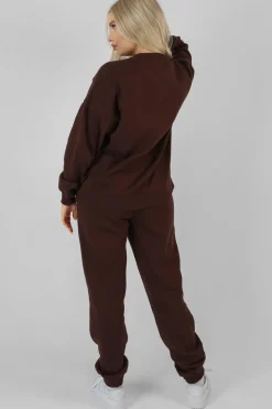Cheap New York Oversized Sweatshirt Chocolate Sculpt & Leisure | Kaiia The Label