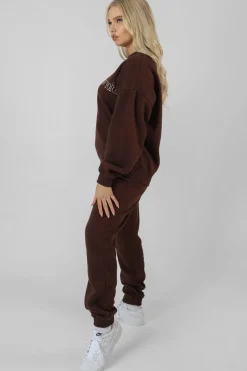 Cheap New York Oversized Sweatshirt Chocolate Sculpt & Leisure | Kaiia The Label