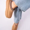 Cheap Nutmeg Chestnut Faux Fur Lined Platform Mules Flats | Mules