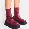 Best Odessa Multi Strap Detail Chunky Sole Ankle Boots Chunky Boots | Ankle Boots