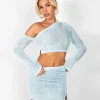 Fashion Off Shoulder Textured Top Co-ords | Tops
