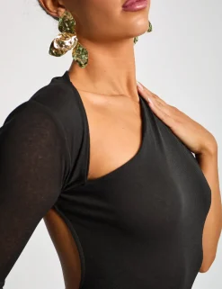 Shop One Shoulder Asymmetric Backless Maxi Dress Dresses