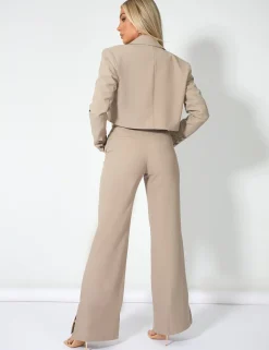 Flash Sale Oversized Boxy Cropped Blazer Stone Sculpt & Leisure | Kaiia The Label