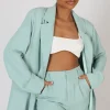 Fashion Oversized Dad Blazer Peppermint Sculpt & Leisure | Kaiia The Label