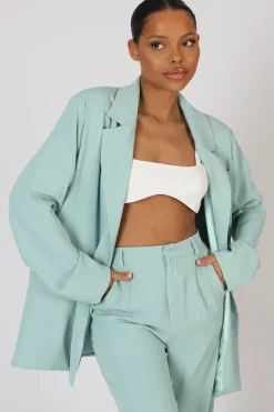 Fashion Oversized Dad Blazer Peppermint Sculpt & Leisure | Kaiia The Label