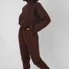 Best Sale Oversized Fit Seam Front 90S Joggers Chocolate Sculpt & Leisure | Kaiia The Label