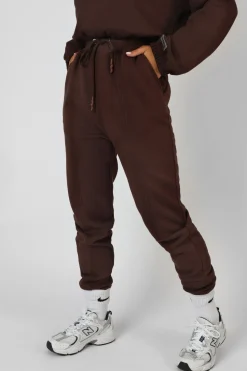 Best Sale Oversized Fit Seam Front 90S Joggers Chocolate Sculpt & Leisure | Kaiia The Label