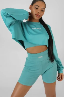 Store Oversized Super Cropped Kaiia Sport Sweatshirt Sweatshirt & Hoodies | Hoodies & Sweatshirts