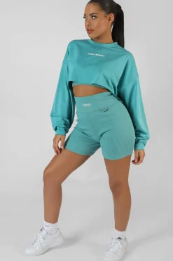 Store Oversized Super Cropped Kaiia Sport Sweatshirt Sweatshirt & Hoodies | Hoodies & Sweatshirts