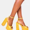 Store Pansie Satin Diamante Platform Heels Diamante Heels | Platform Heels