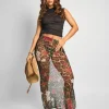 Flash Sale Printed Mesh Maxi Skirt Co-ords | Skirts