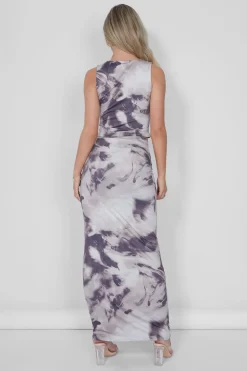Outlet Cropped Vest Top Co-ord in Print Co-ords | Tops
