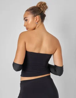 Shop Lace Hook and Eye Bandeau Top Co-ord in Co-ords | Tops