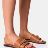 Outlet Radiance Buckle Trim Flat Sandals Flats