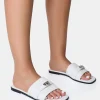 New Radiance Buckle Trim Flat Sandals Flats