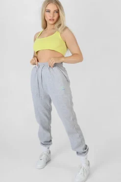 Online Raw Hem Scoop Neck Crop Top Lime Sculpt & Leisure | Kaiia The Label