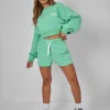 Cheap Relaxed Contrast Drawcord Sweat Shorts Sculpt & Leisure | Kaiia The Label