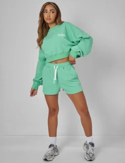 Cheap Relaxed Contrast Drawcord Sweat Shorts Sculpt & Leisure | Kaiia The Label