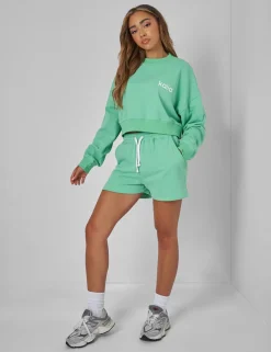Cheap Relaxed Contrast Drawcord Sweat Shorts Sculpt & Leisure | Kaiia The Label