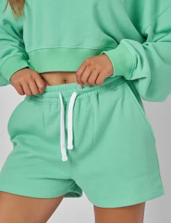 Cheap Relaxed Contrast Drawcord Sweat Shorts Sculpt & Leisure | Kaiia The Label